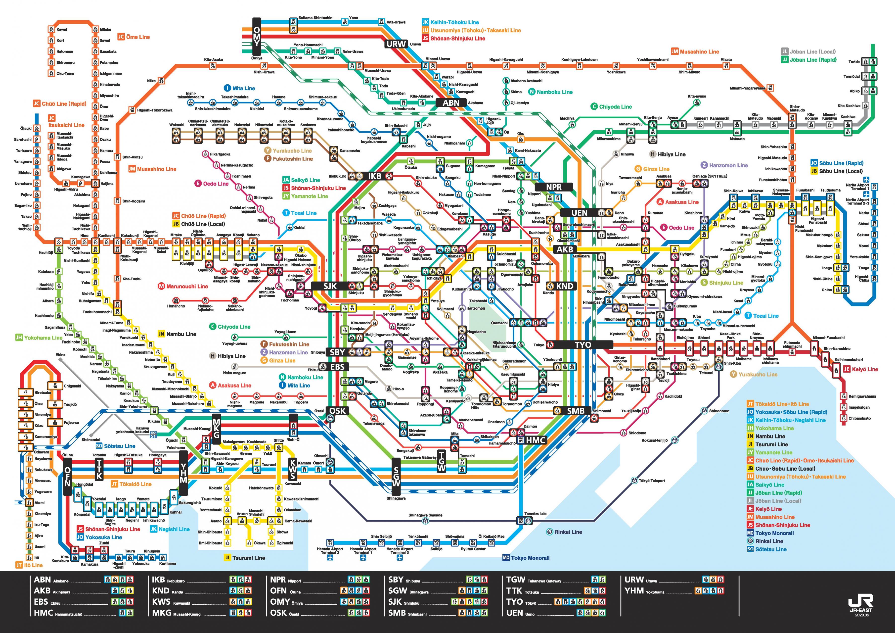 Tokyo Railway And Subway Map United States Map Hot Sex Picture