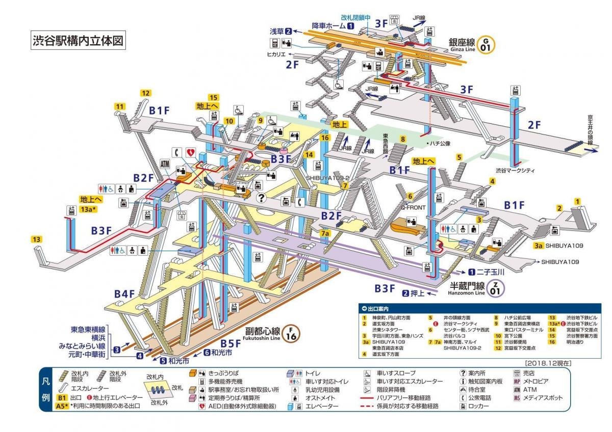 map of Shinjuku station