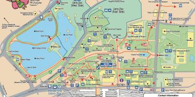 Map of ueno park