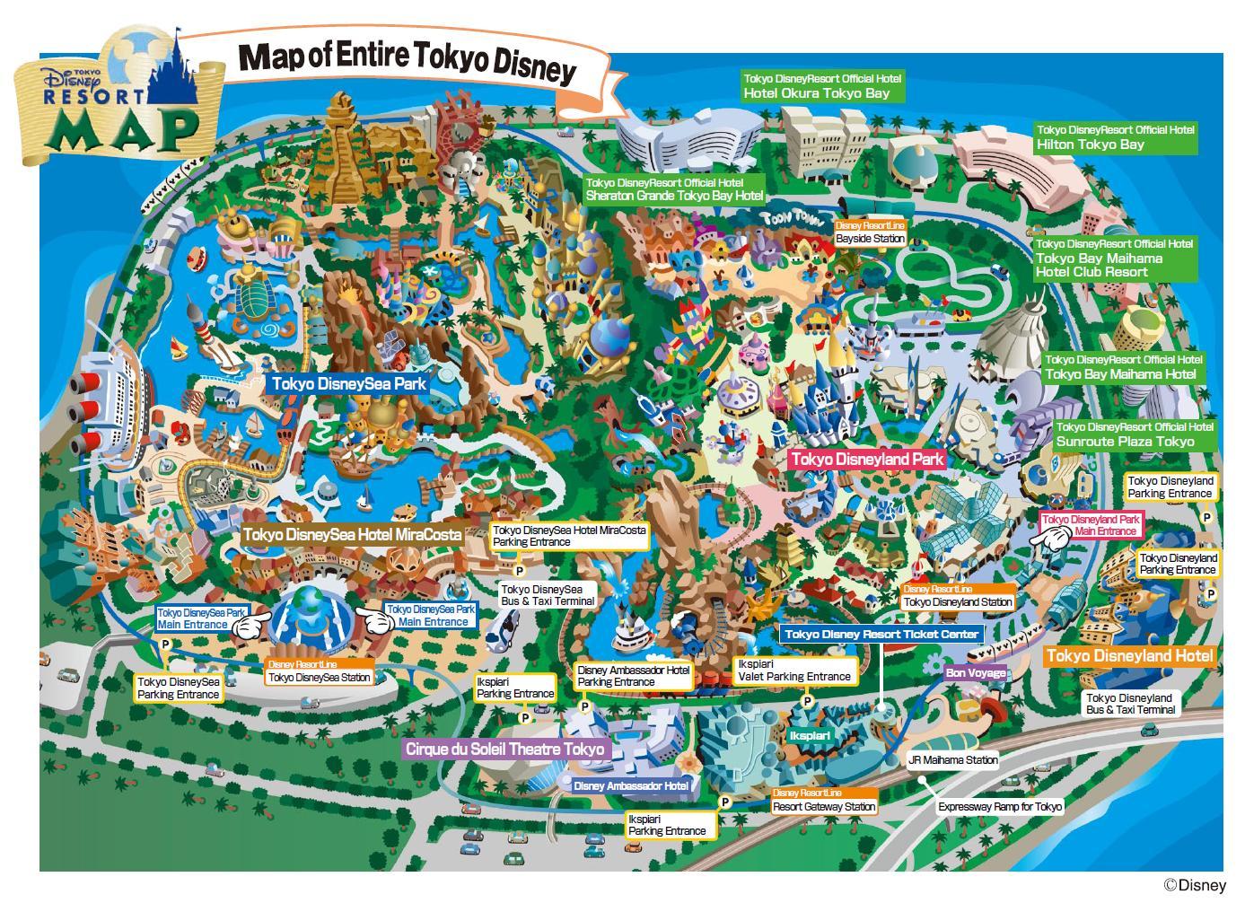 Printable Map Of Tokyo Disneyland Printable Free Templates