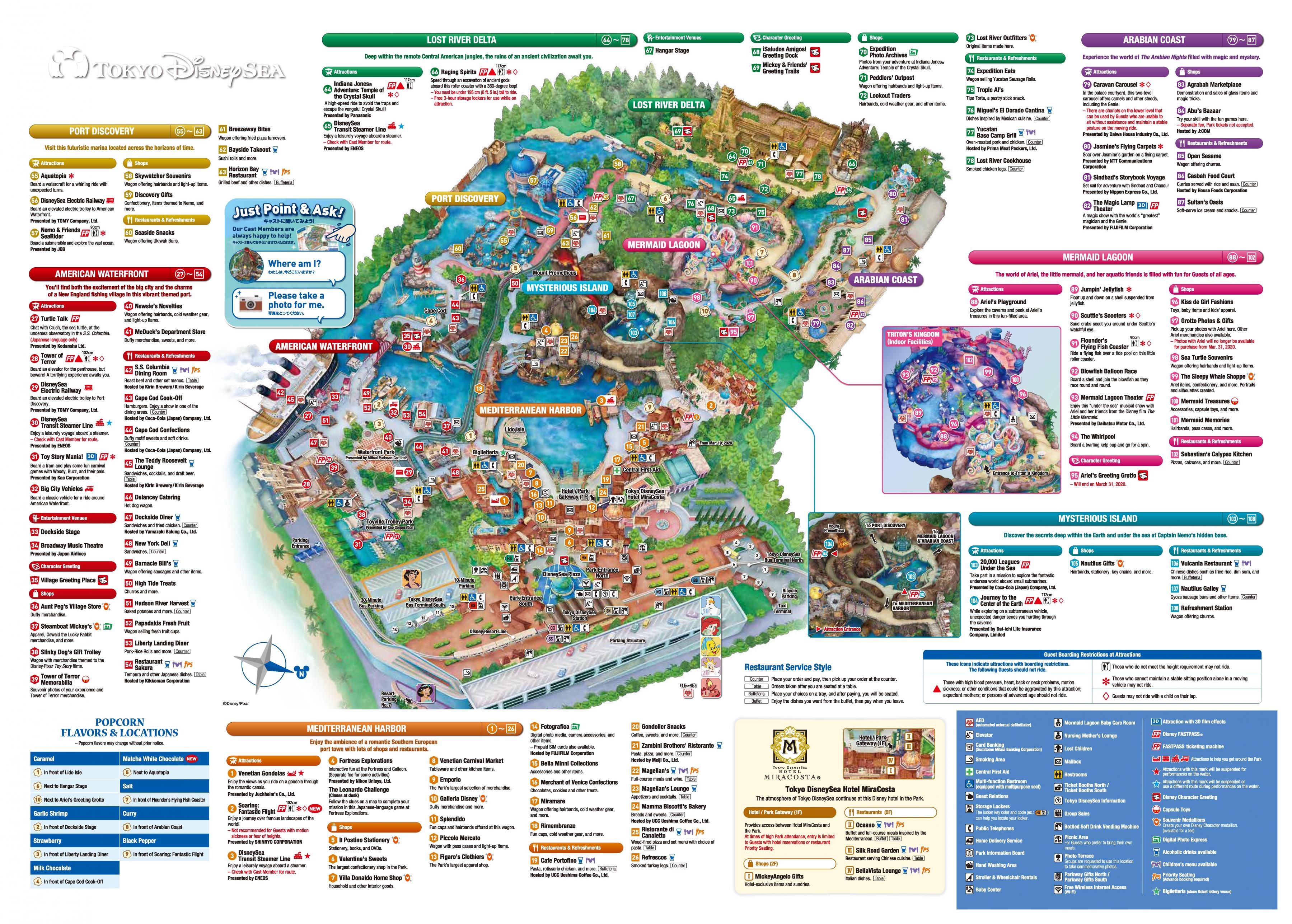 Tokyo Disneysea Map 
