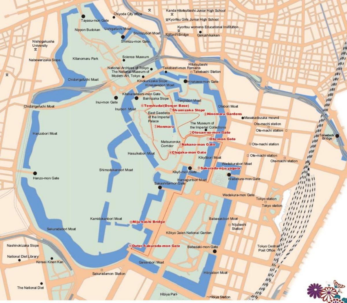 Chiyoda Tokyo map