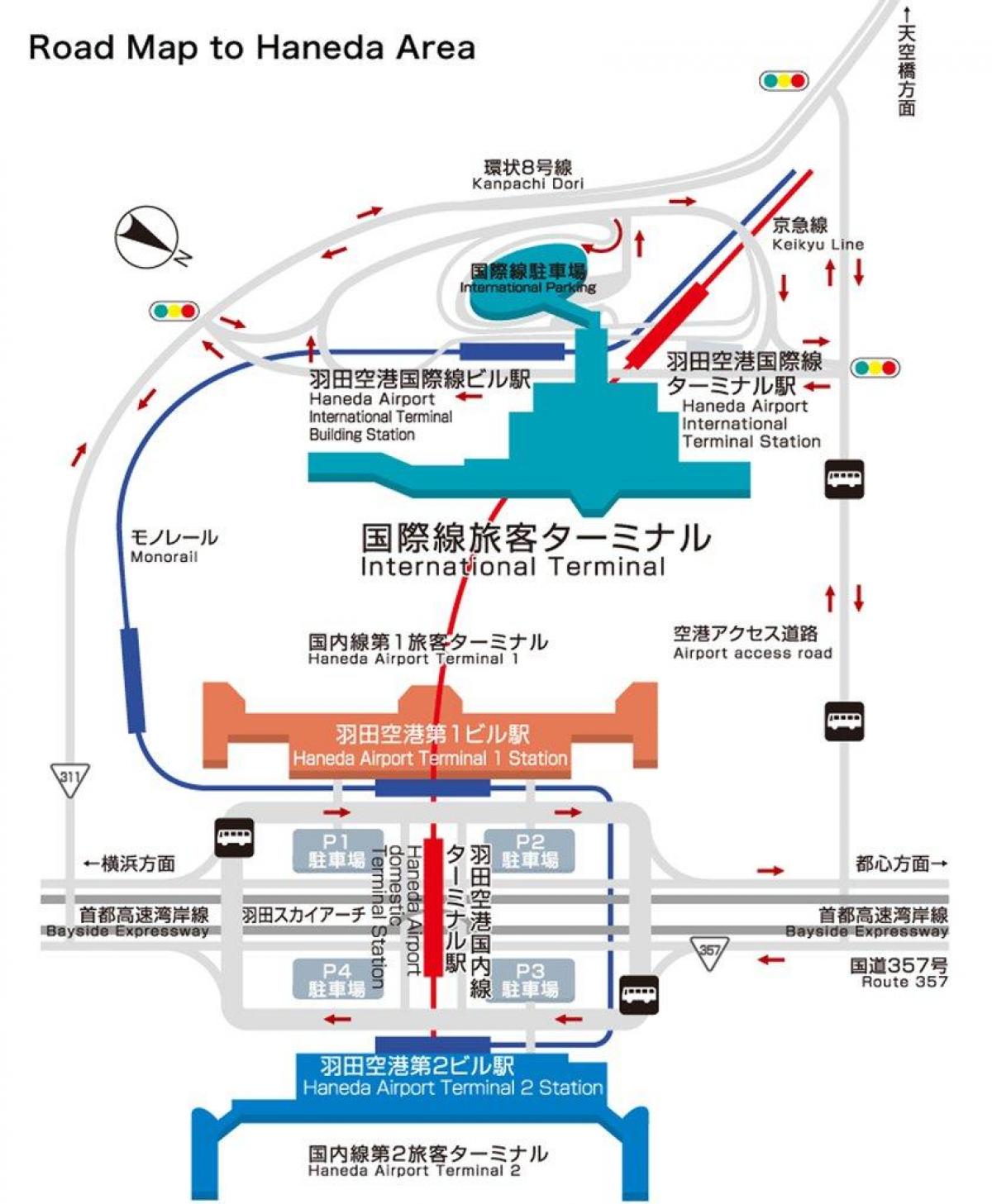 haneda international airport map