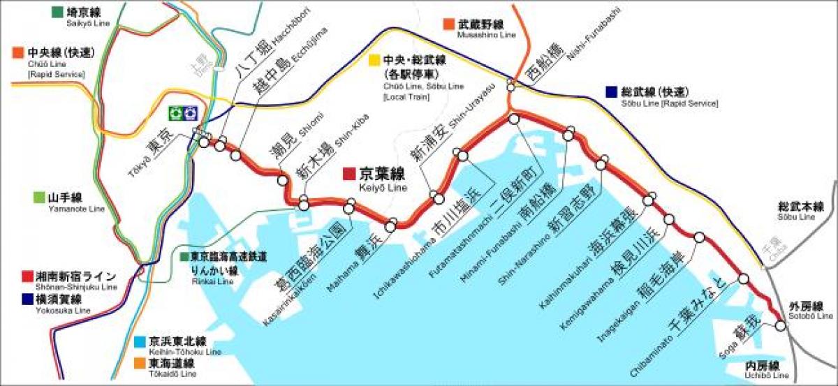map of Keiyo line