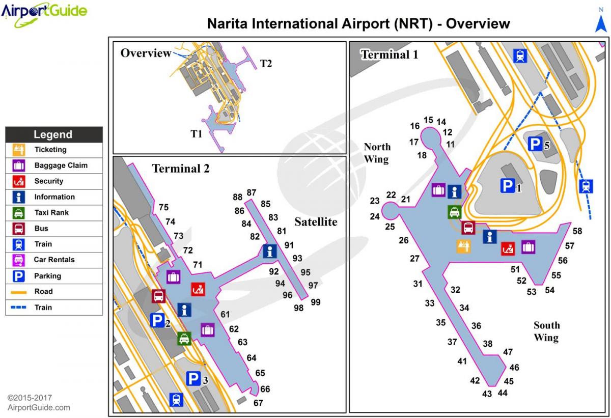 nrt Tokyo airport map