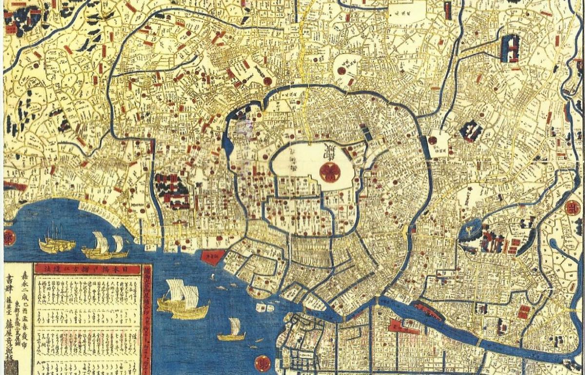 map of old Tokyo