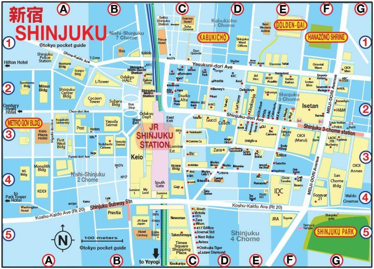 map of Shinjuku
