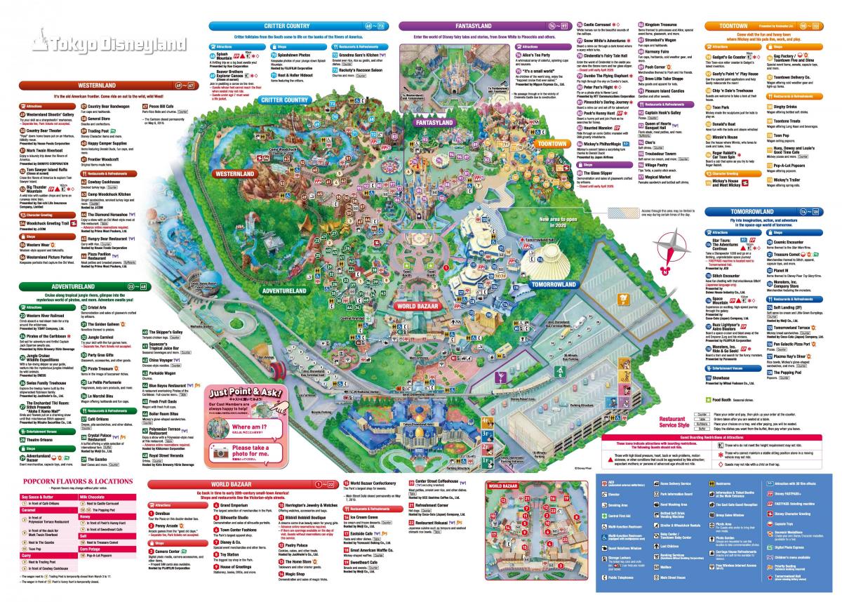 Disney Tokyo map