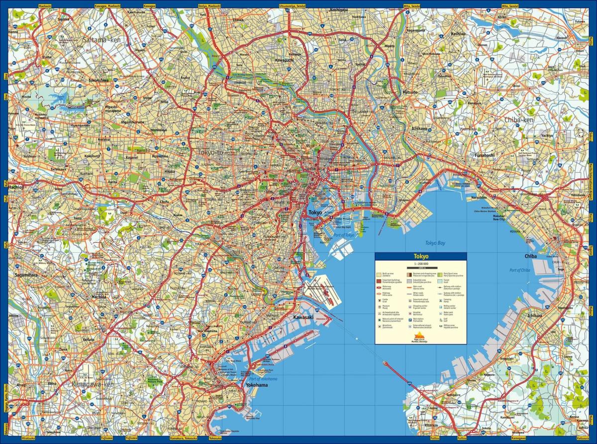 street map of Tokyo