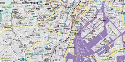 Map of central Tokyo