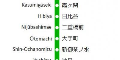 Map of Chiyoda line