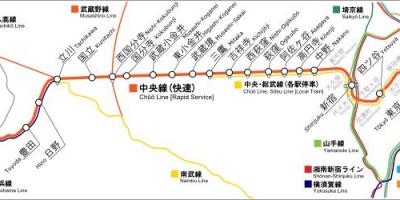 Tokyo chuo line map