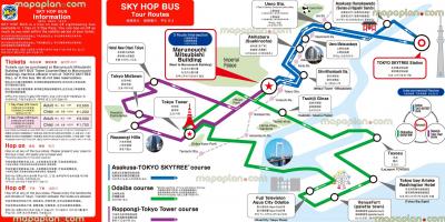 Tokyo hop on hop off bus map