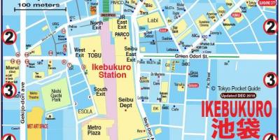Map of Ikebukuro Tokyo