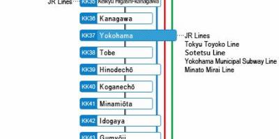 Map of Keikyu line