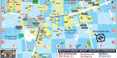 Map of roppongi