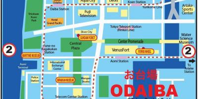 Odaiba Tokyo map