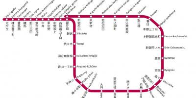 Oedo subway line map