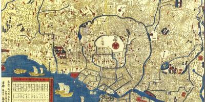 Map of old Tokyo