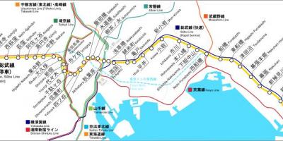 Map of Sobu line