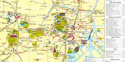 Tokyo tourist attractions map