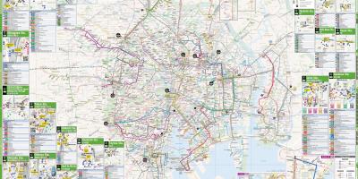 Tokyo city bus map