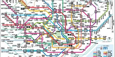 Map of Tokyo in chinese