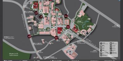 Waseda university campus map